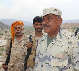 فضل حسن قائد محور العند الجيش الوطني فضل حسن