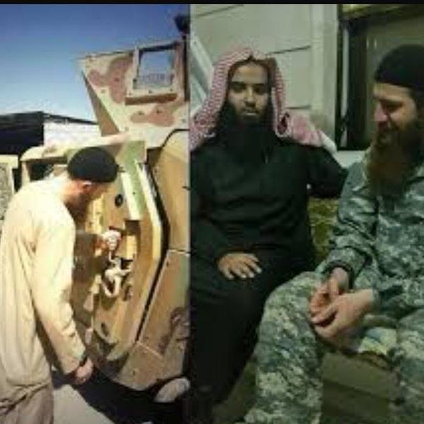 المقطع الذي أدان القرضاوي وهذه الصورة التي أدانت حجاج العجمي